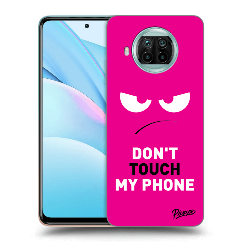 Picasee Xiaomi Mi 10T Lite Hülle - Schwarzes Silikon - Angry Eyes - Pink