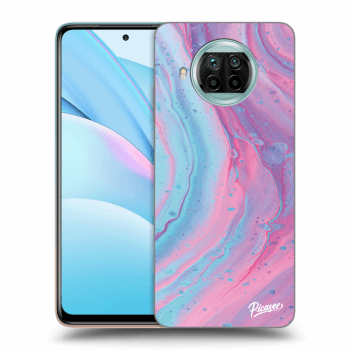 Picasee Xiaomi Mi 10T Lite Hülle - Schwarzes Silikon - Pink liquid