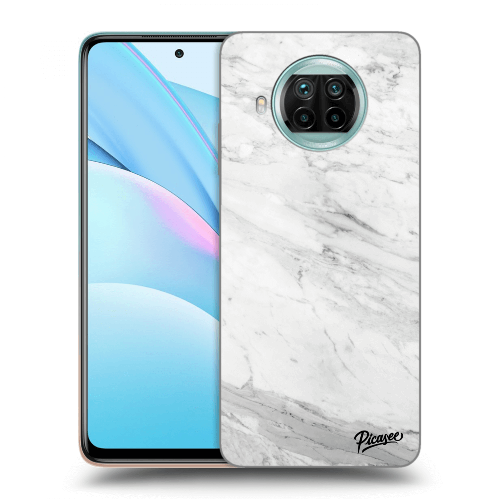 Picasee Xiaomi Mi 10T Lite Hülle - Transparentes Silikon - White marble