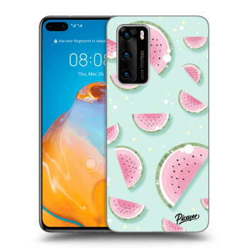 Picasee Huawei P40 Hülle - Schwarzes Silikon - Watermelon 2