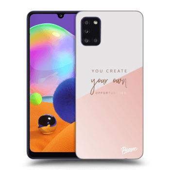 Picasee Samsung Galaxy A31 A315F Hülle - Schwarzes Silikon - You create your own opportunities