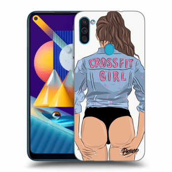 Picasee Samsung Galaxy M11 Hülle - Transparentes Silikon - Crossfit girl - nickynellow