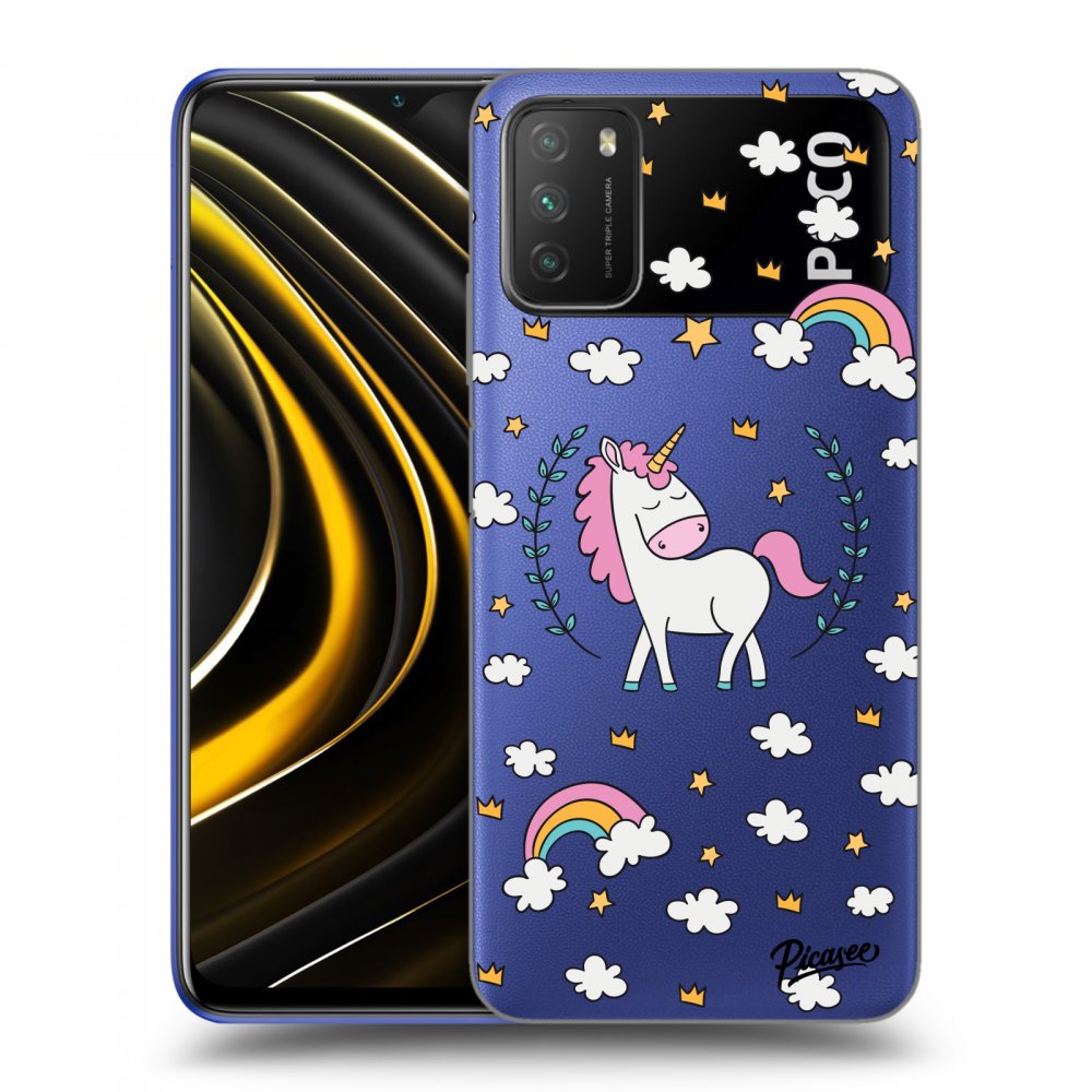 Picasee Xiaomi Poco M3 Hülle - Transparentes Silikon - Unicorn star heaven