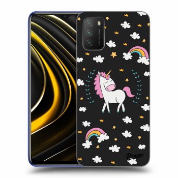Picasee Xiaomi Poco M3 Hülle - Schwarzes Silikon - Unicorn star heaven