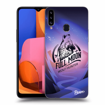 Picasee Samsung Galaxy A20s Hülle - Transparentes Silikon - Wolf