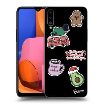 Hülle für Samsung Galaxy A20s - Christmas Stickers