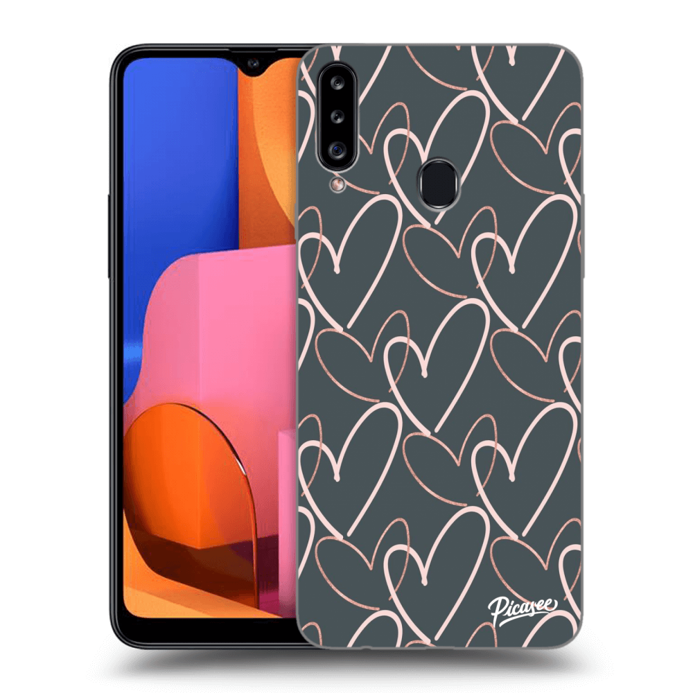 Picasee Samsung Galaxy A20s Hülle - Transparentes Silikon - Lots of love