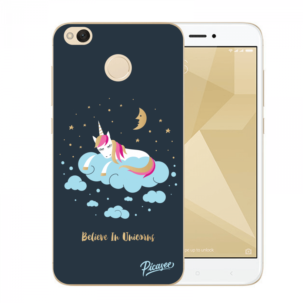 Picasee Xiaomi Redmi 4X Global Hülle - Transparentes Silikon - Believe In Unicorns