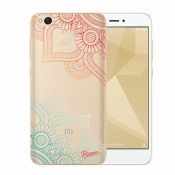 Picasee Xiaomi Redmi 4X Global Hülle - Transparentes Silikon - Flowers pattern