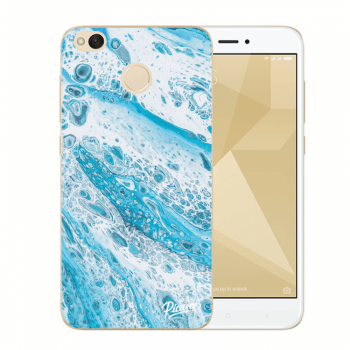 Picasee Xiaomi Redmi 4X Global Hülle - Transparentes Silikon - Blue liquid