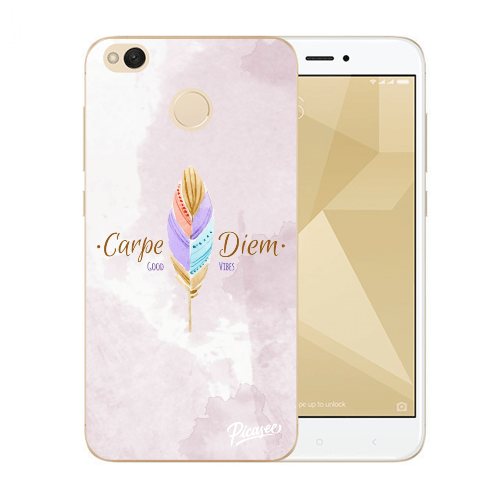 Picasee Xiaomi Redmi 4X Global Hülle - Transparentes Silikon - Carpe Diem