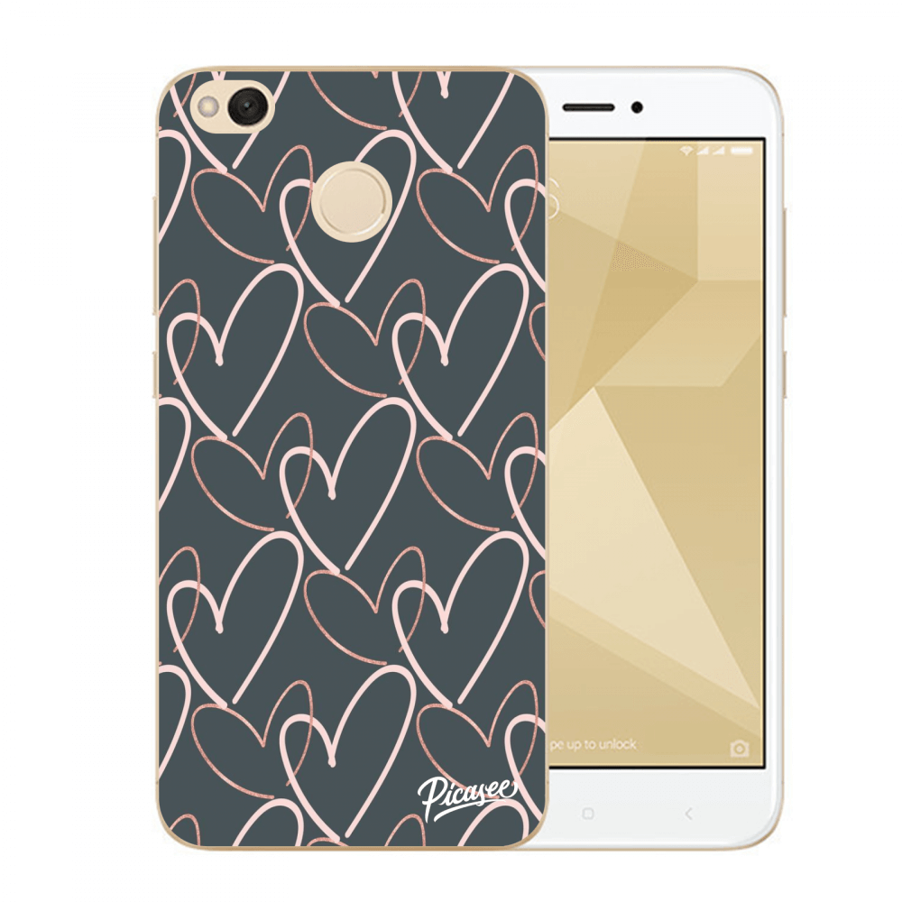 Picasee Xiaomi Redmi 4X Global Hülle - Transparentes Silikon - Lots of love