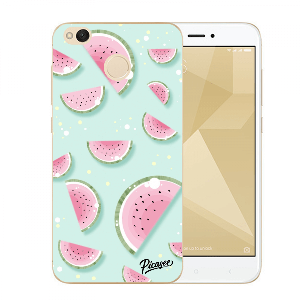 Picasee Xiaomi Redmi 4X Global Hülle - Transparentes Silikon - Watermelon 2