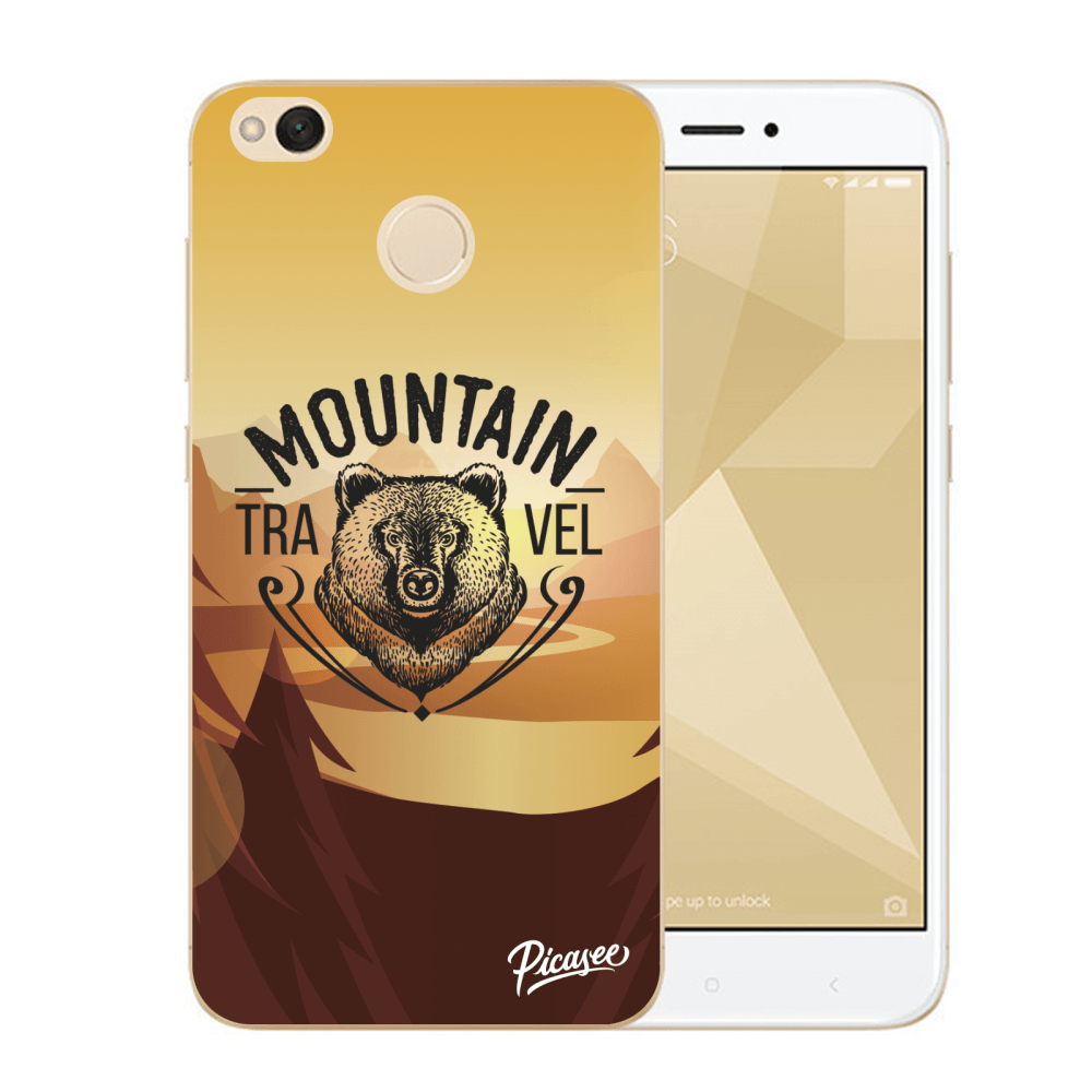 Picasee Xiaomi Redmi 4X Global Hülle - Transparentes Silikon - Mountain bear