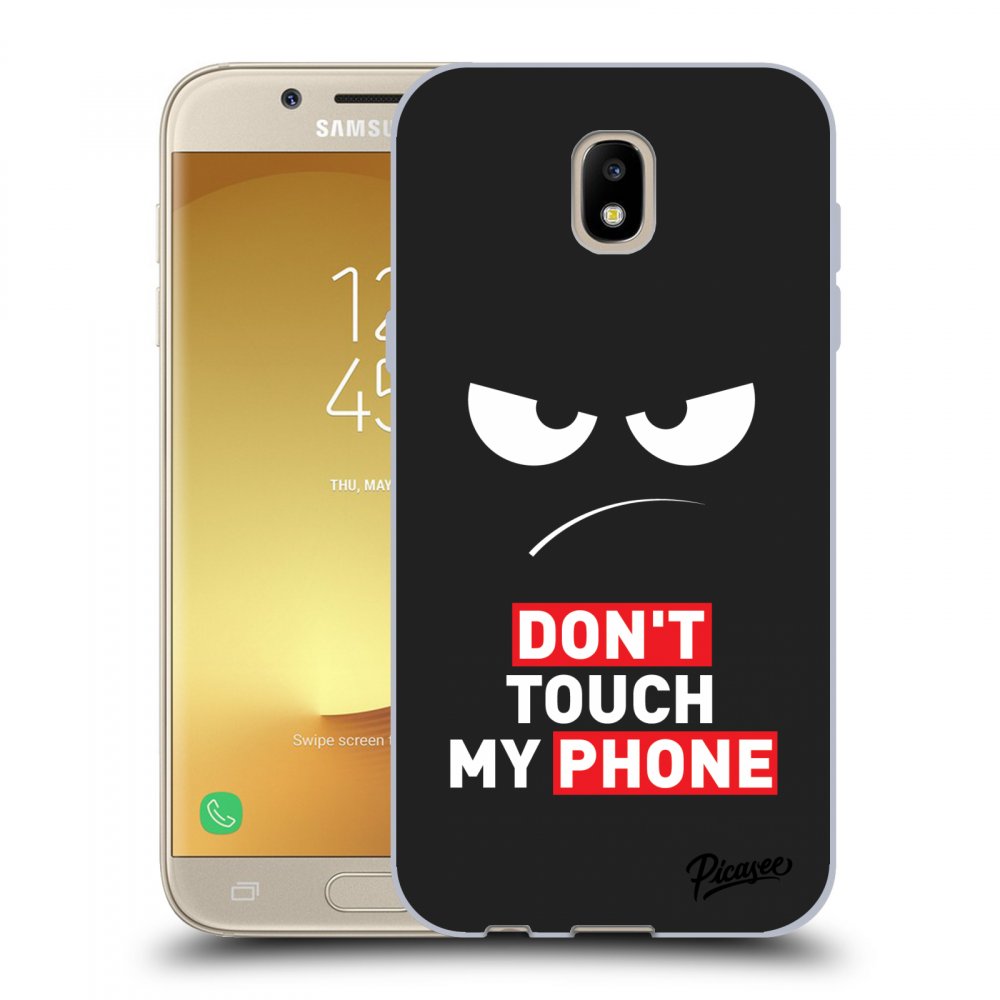 Picasee Samsung Galaxy J5 2017 J530F Hülle - Schwarzes Silikon - Angry Eyes - Transparent