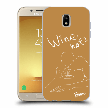 Picasee Samsung Galaxy J5 2017 J530F Hülle - Transparentes Silikon - Wine not