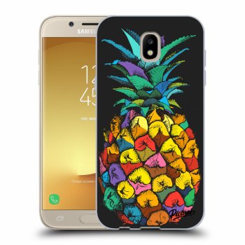 Picasee Samsung Galaxy J5 2017 J530F Hülle - Schwarzes Silikon - Pineapple