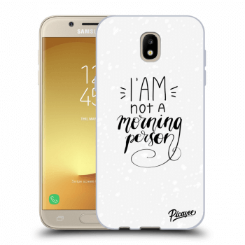 Picasee Samsung Galaxy J5 2017 J530F Hülle - Transparentes Silikon - I am not a morning person