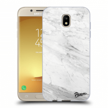 Picasee Samsung Galaxy J5 2017 J530F Hülle - Transparentes Silikon - White marble