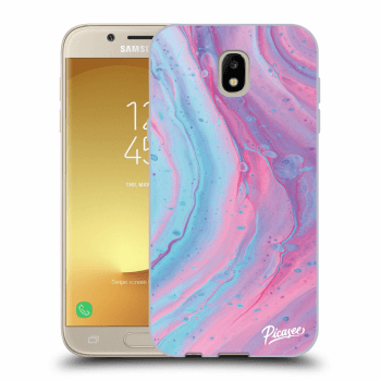 Picasee Samsung Galaxy J5 2017 J530F Hülle - Transparentes Silikon - Pink liquid