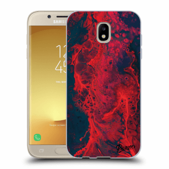 Picasee Samsung Galaxy J5 2017 J530F Hülle - Transparentes Silikon - Organic red