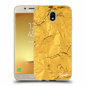 Picasee Samsung Galaxy J5 2017 J530F Hülle - Schwarzes Silikon - Gold