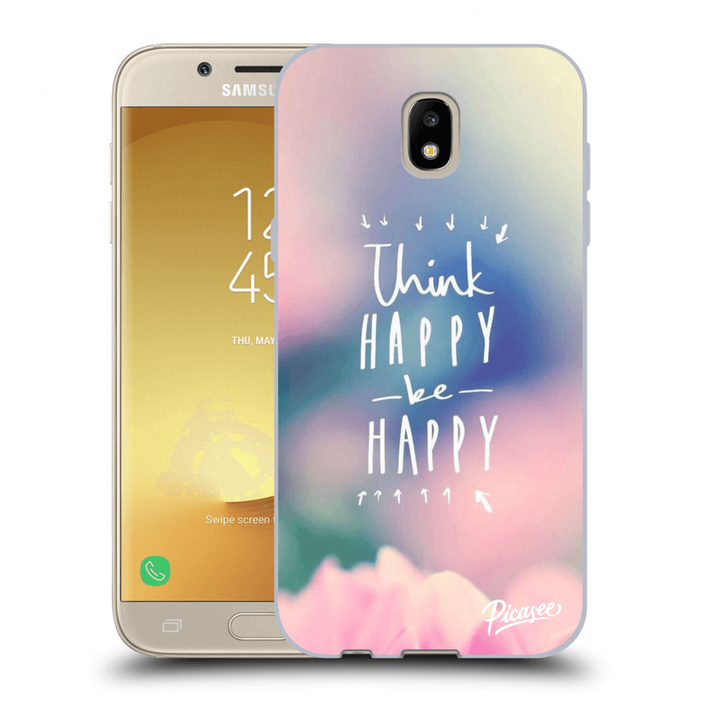 Picasee Samsung Galaxy J5 2017 J530F Hülle - Transparentes Silikon - Think happy be happy