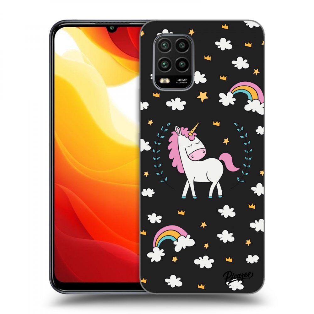 Picasee Xiaomi Mi 10 Lite Hülle - Schwarzes Silikon - Unicorn star heaven