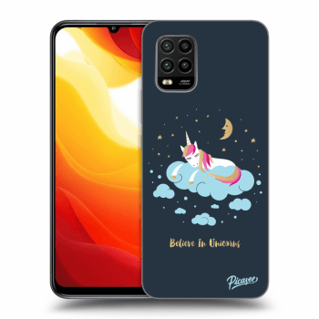 Picasee Xiaomi Mi 10 Lite Hülle - Schwarzes Silikon - Believe In Unicorns