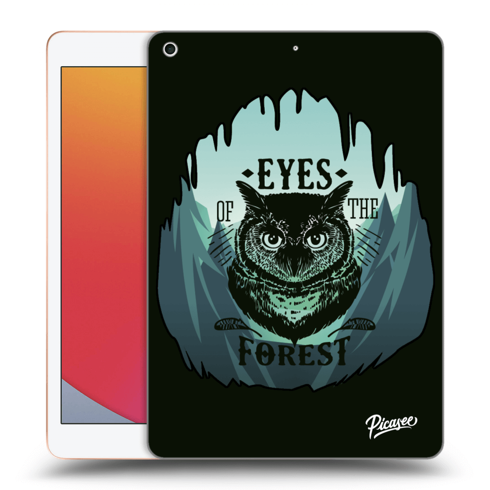 Picasee transparente Silikonhülle für Apple iPad 10.2" 2020 (8. gen) - Forest owl