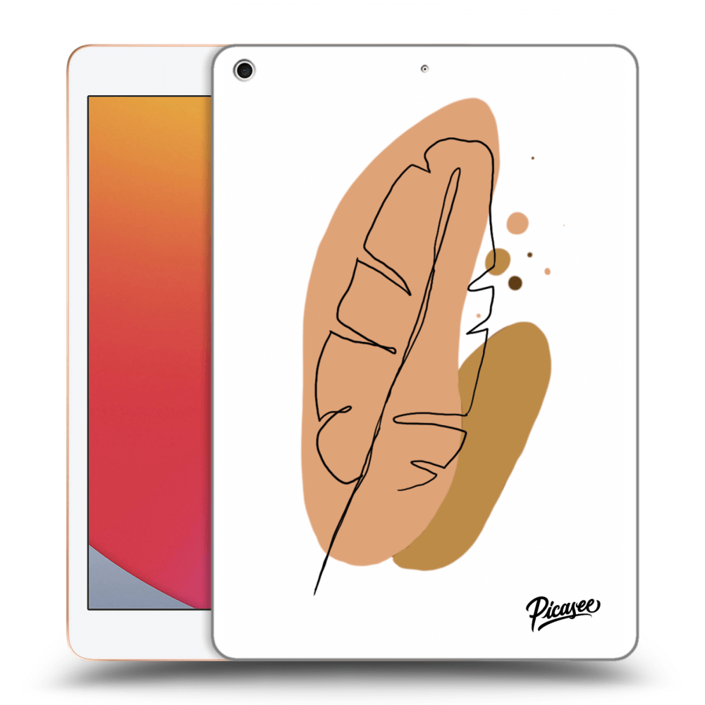 Picasee transparente Silikonhülle für Apple iPad 10.2" 2020 (8. gen) - Feather brown