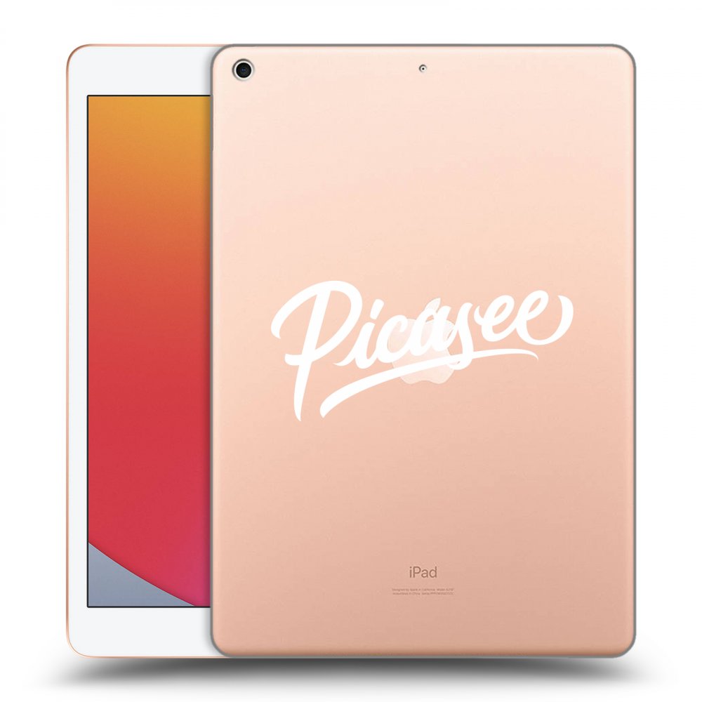 Picasee transparente Silikonhülle für Apple iPad 10.2" 2020 (8. gen) - Picasee - White