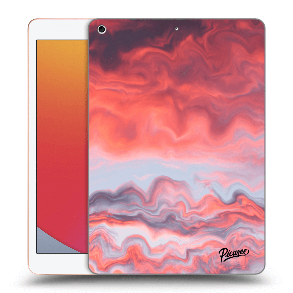 Picasee transparente Silikonhülle für Apple iPad 10.2" 2020 (8. gen) - Sunset
