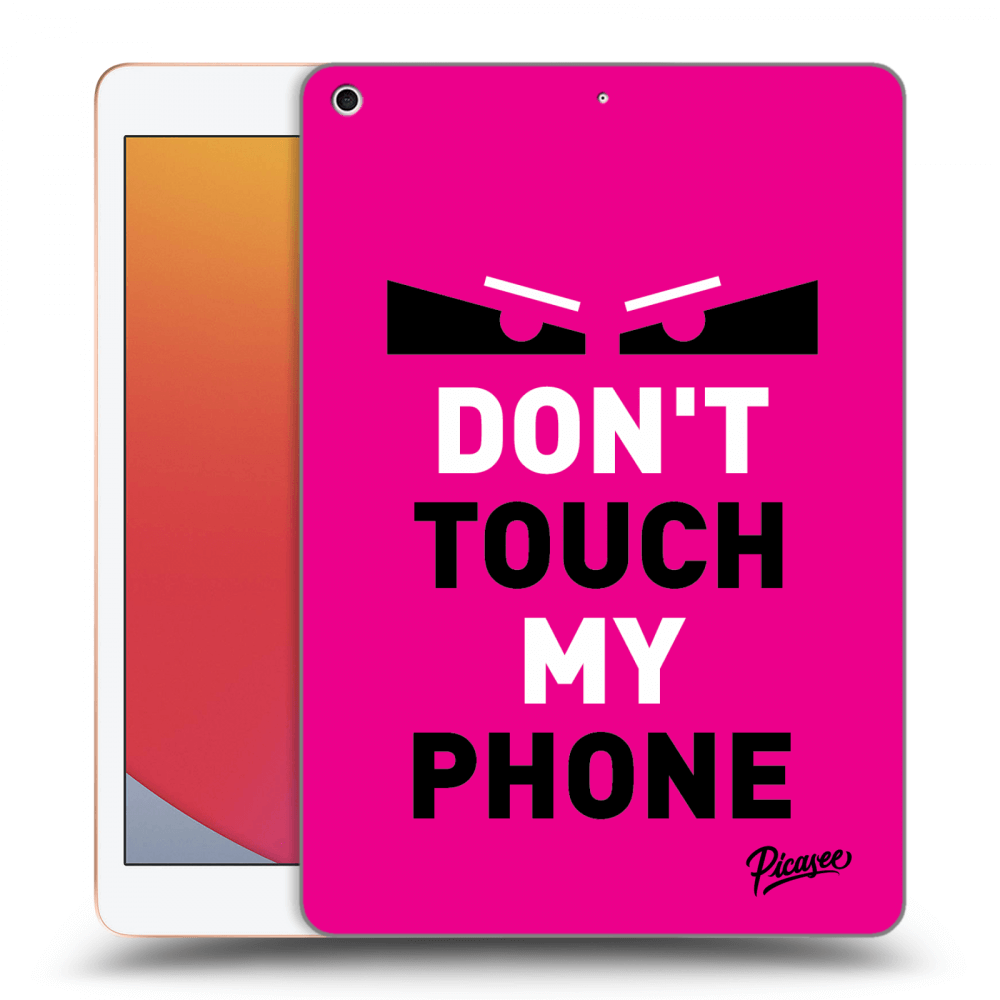 Picasee transparente Silikonhülle für Apple iPad 10.2" 2020 (8. gen) - Shadow Eye - Pink