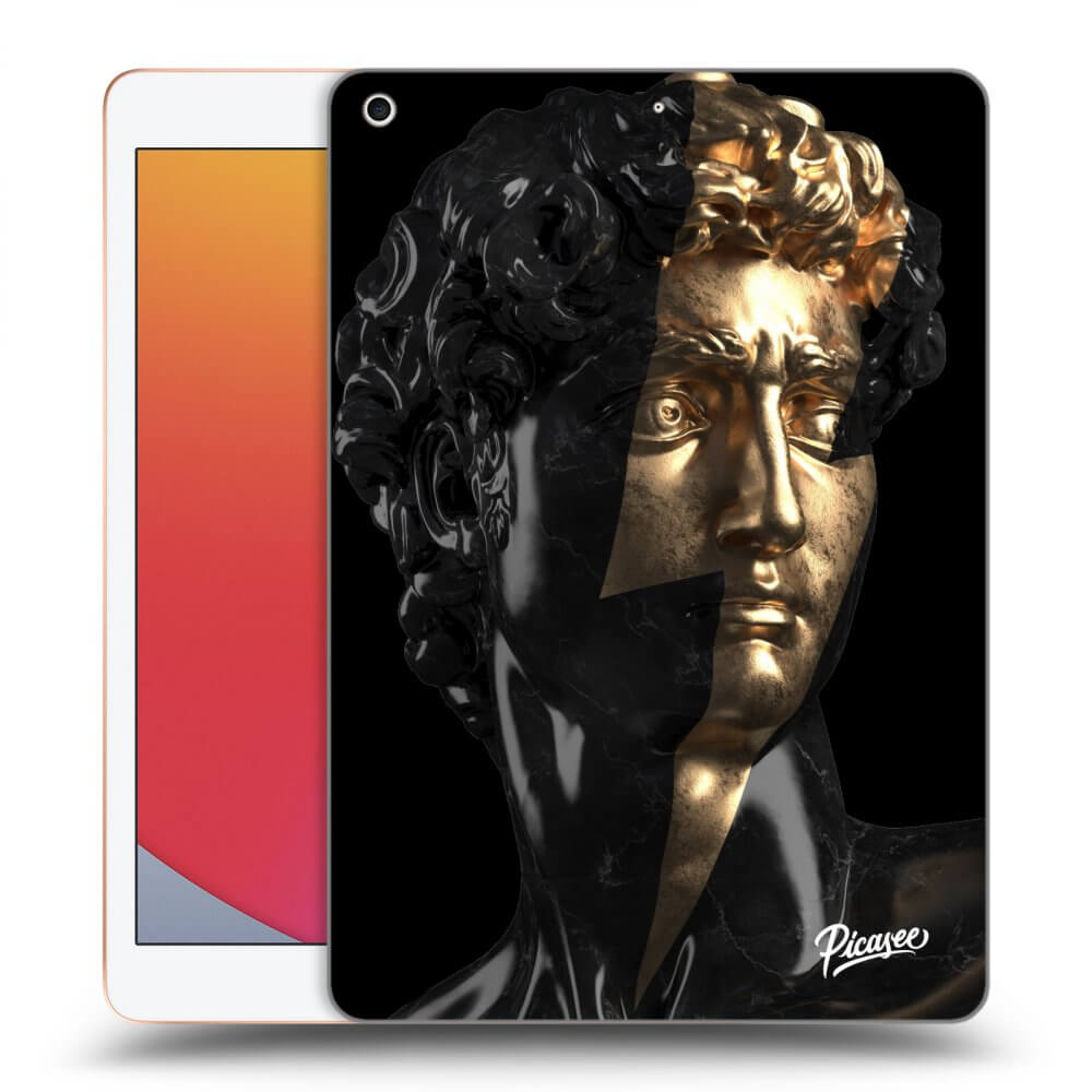 Picasee Schwarze Silikonhülle für Apple iPad 10.2" 2020 (8. gen) - Wildfire - Black