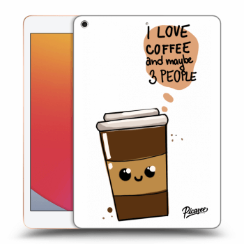 Picasee transparente Silikonhülle für Apple iPad 10.2" 2020 (8. gen) - Cute coffee
