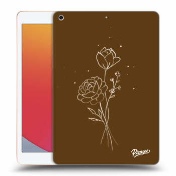 Hülle für Apple iPad 10.2" 2020 (8. gen) - Brown flowers