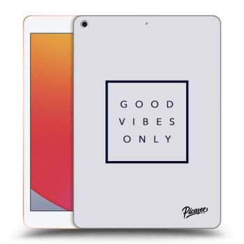 Picasee transparente Silikonhülle für Apple iPad 10.2" 2020 (8. gen) - Good vibes only