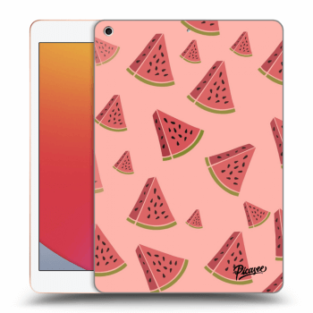 Picasee transparente Silikonhülle für Apple iPad 10.2" 2020 (8. gen) - Watermelon