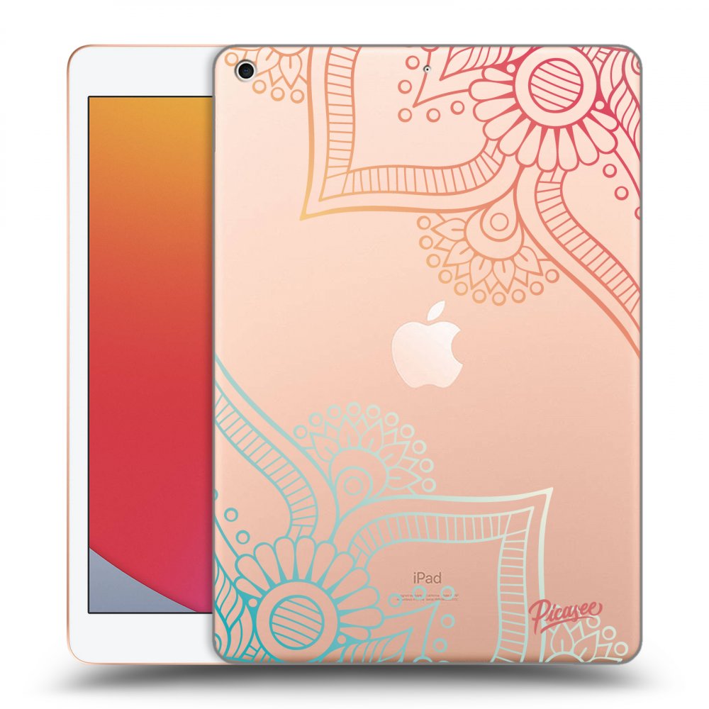 Picasee transparente Silikonhülle für Apple iPad 10.2" 2020 (8. gen) - Flowers pattern