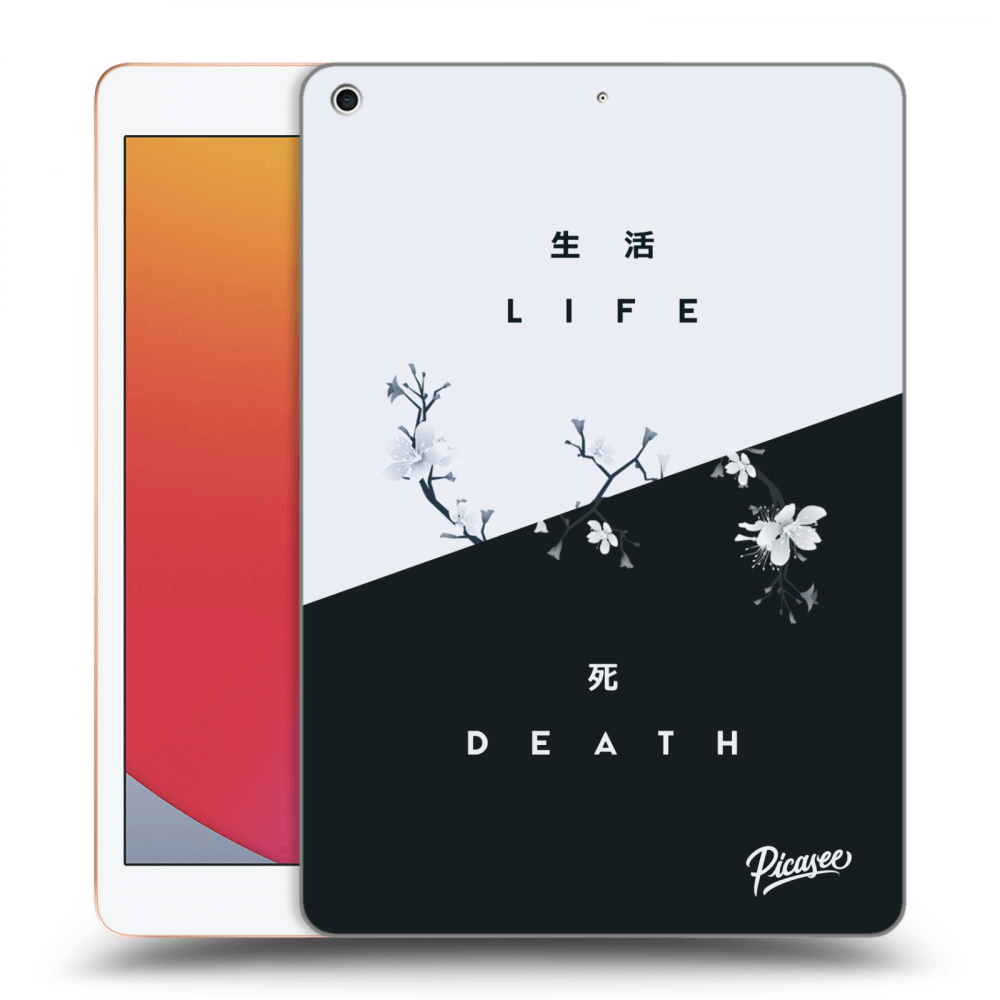 Picasee transparente Silikonhülle für Apple iPad 10.2" 2020 (8. gen) - Life - Death