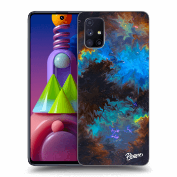 Picasee Samsung Galaxy M51 M515F Hülle - Schwarzes Silikon - Space