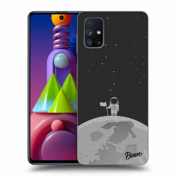 Picasee Samsung Galaxy M51 M515F Hülle - Schwarzes Silikon - Astronaut