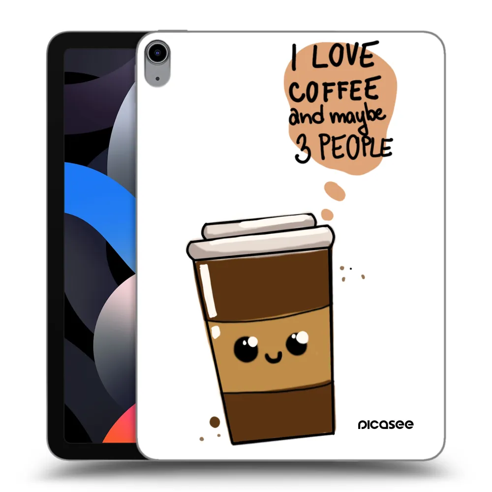 Picasee transparente Silikonhülle für Apple iPad Air 4 10.9" 2020 - Cute coffee