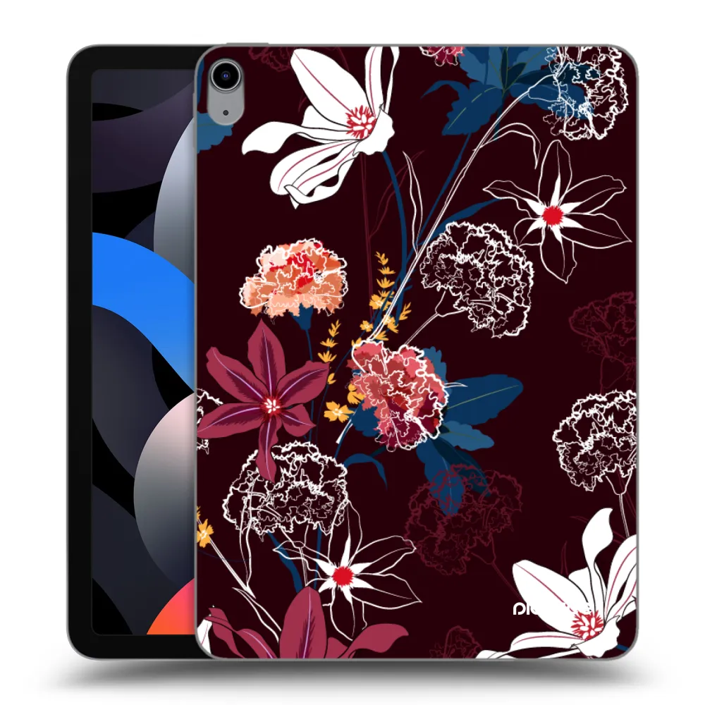 Picasee transparente Silikonhülle für Apple iPad Air 4 10.9" 2020 - Dark Meadow