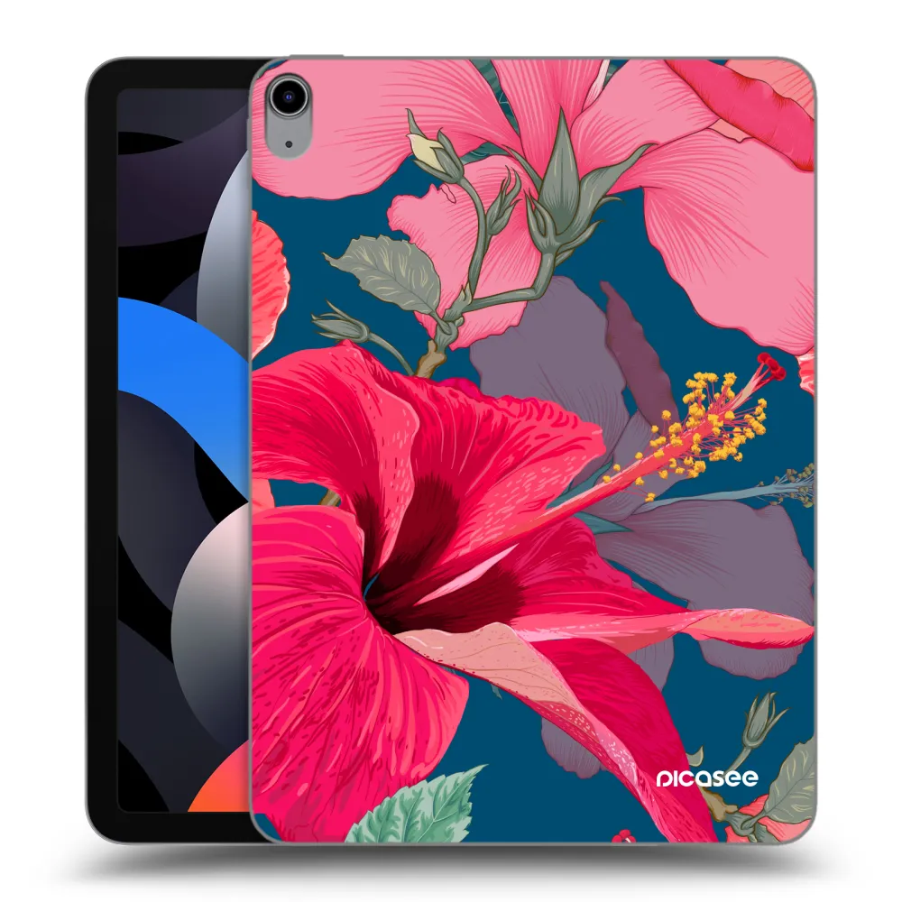 Picasee transparente Silikonhülle für Apple iPad Air 4 10.9" 2020 - Hibiscus