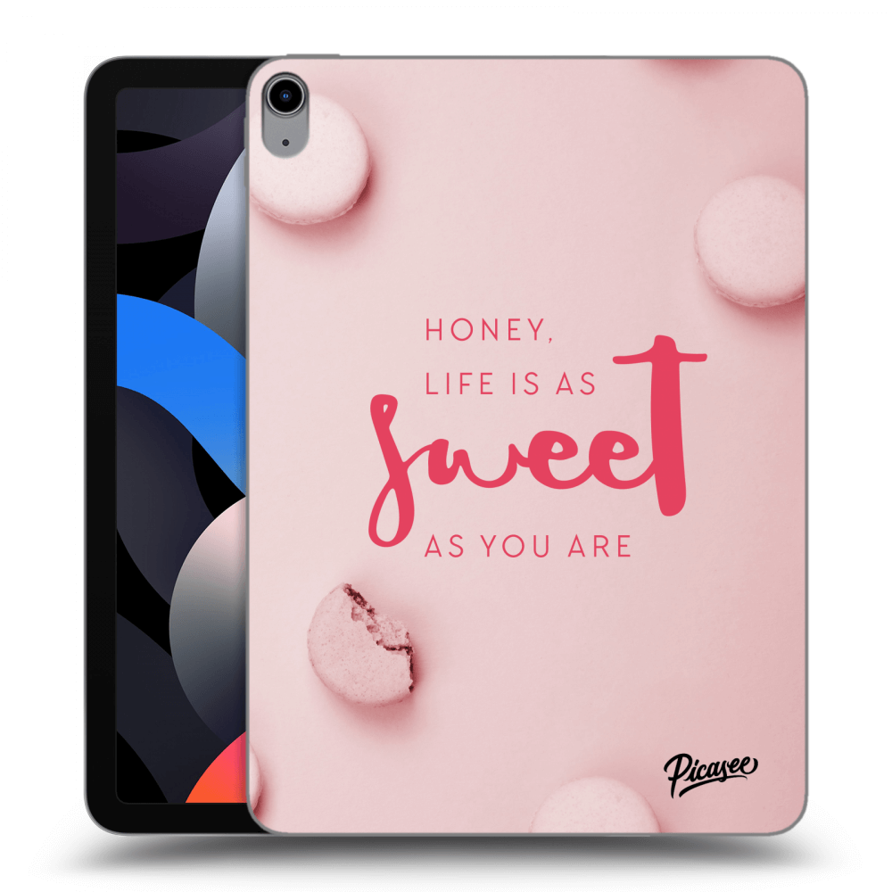 Picasee transparente Silikonhülle für Apple iPad Air 4 10.9" 2020 - Life is as sweet as you are