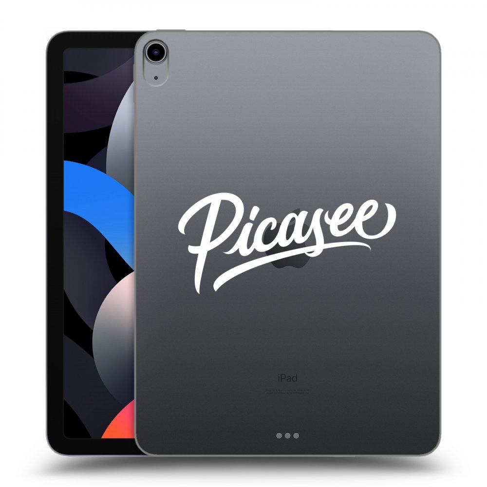 Picasee transparente Silikonhülle für Apple iPad Air 4 10.9" 2020 - Picasee - old logo - white