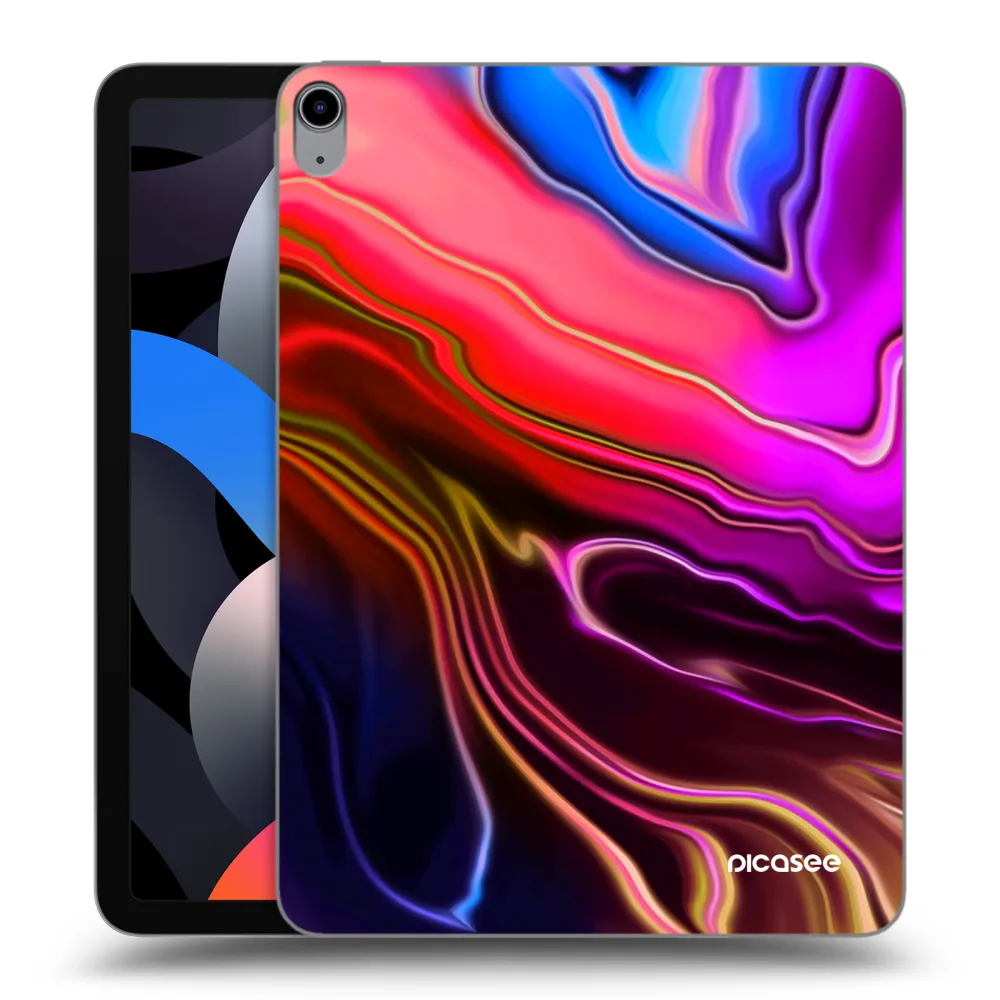 Picasee transparente Silikonhülle für Apple iPad Air 4 10.9" 2020 - Electric