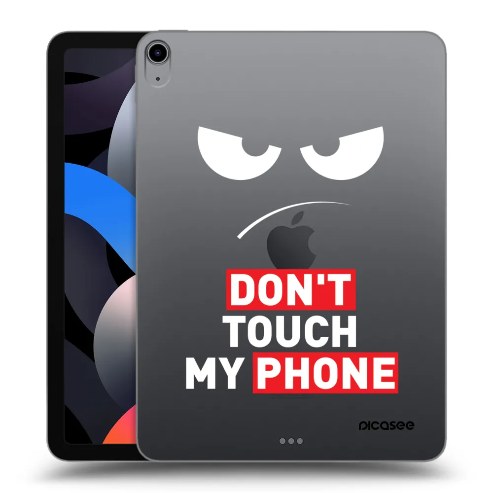 Picasee transparente Silikonhülle für Apple iPad Air 4 10.9" 2020 - Angry Eyes - Transparent